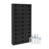 Bandeja para Armazenamento de Brocas para Tupia Lifestyle by Focus - Material de Espuma de Qualidade para 50 Brocas