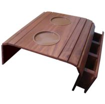 Bandeja Para Braço De Sofá Com Suporte Para Controle E Copo Bandeja Para Braço De Sofá Com Suporte Para Controle E Copo