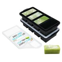 Bandeja para congelação Xomoo Silicone com tampa, pacote com 2 porções de sopa de 8x250ml