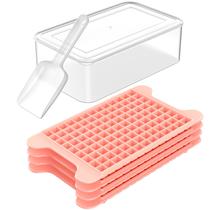 Bandeja para Cubos de Gelo Mini FDDBI com 4 Peças e Caixa de Armazenamento 22 x 15 x 7 cm