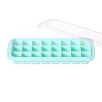 Bandeja para cubos de gelo, silicone de fácil liberação e bandejas flexíveis de 24 gelos com tampa removível resistente a derramamentos, durável e lavável na máquina de lavar louça - para alimentos, coquetéis, batedor Bandeja para cubos de gelo, silicone de fácil liberação e bandejas flexíveis de 24 gelos com tampa removível resistente a derramamentos, durável e lavável na máquina de lavar louça - para alimentos, coquetéis, batedor