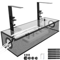 Bandeja para Gerenciamento de Cabos Under Desk Villepni - Metal com Tampa