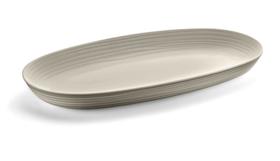 Bandeja Para Servir 41 x 22,9 x h4,2 cm Em Plastico Reciclado - Taupe - Tierra Bandeja Para Servir 41 x 22,9 x h4,2 cm Em Plastico Reciclado - Taupe - Tierra