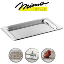 Bandeja Para Servir Aço Inox 38cm Café Chá Mimo Style Bandeja Para Servir Aço Inox 38cm Café Chá Mimo Style