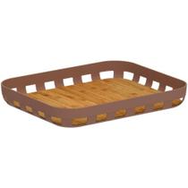 Bandeja Para Servir De Bambu E Polipropileno Lume Ou - Preto