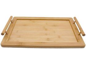 Bandeja para Servir Retangular Oikos MES01307NAT - 35cm Bandeja para Servir Retangular Oikos MES01307NAT - 35cm