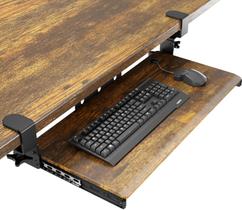 Bandeja para teclado AX WABER retrátil 69 x 21 cm com presilha resistente Bandeja para teclado AX WABER retrátil 69 x 21 cm com presilha resistente