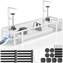 Bandeja parabaixo da mesa GZOKMOG 40 cm Organizador de cabos sem furo Bandeja parabaixo da mesa GZOKMOG 40 cm Organizador de cabos sem furo