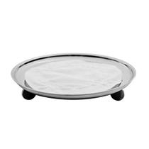 Bandeja Pequena Em Aço Inox Gioia Riva Bandeja Pequena Em Aço Inox Gioia Riva
