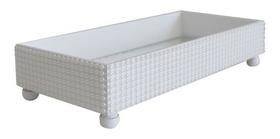 Bandeja Pérola Banheiro Multiuso Aparador Sala B094 Branco