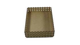 Bandeja Pérolas Retangular 15x20x5cm Lisa - MDF a Laser - 895