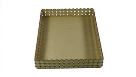 Bandeja Pérolas Retangular 20x25x5cm Lisa - MDF a Laser
