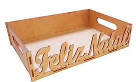 Bandeja personalizada de Feliz Natal com 10 unidades