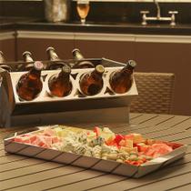 Bandeja Petisqueira 40 x 22 Cm - Inox Bandeja Petisqueira 40 x 22 Cm - Inox