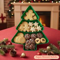 Bandeja Petisqueira - Árvore de Natal - Verde - Valor Unitário