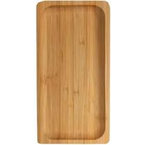 Bandeja Petisqueira de Bambu Retangular 28cm Decoração