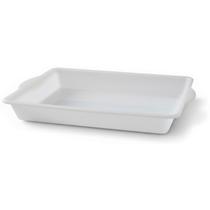 Bandeja Plástica 2,4 Litros Multiuso Retangular Branca Reforçada Para Carnes Legumes Frutas e Alimentos