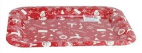 Bandeja Plástica 37,5cm Retangula Decoração De Natal - NIPO Bandeja Plástica 37,5cm Retangula Decoração De Natal - NIPO