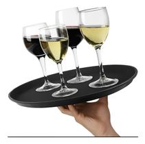 Bandeja Plástica com Superfície Antiderrapante 40cm para Garçons em Bares, Restaurantes e Lanchonetes