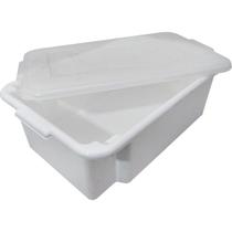 Bandeja Plastica Empilhável com Tampa 17 litros