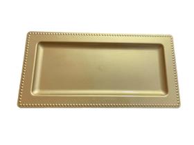 Bandeja plástica PLT dourada - 36 x 17 cm Bandeja plástica PLT dourada - 36 x 17 cm