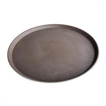 Bandeja Plástica Redonda Servir Alimentos Bebidas Restaurantes Buffet Padaria Refratário Bandeja Bandejão Utensilio Cozinha 46cm