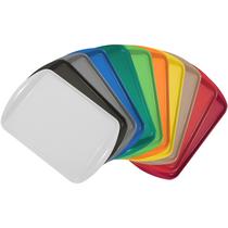 Bandeja Plástica Resistente Para Lanches Self Service Fast Food Restaurante em PP com Antiderrapante CX 25un