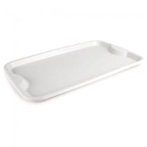 Bandeja Plástica Retangular Grande 48x32x2,5cm cor Branca Ref. 738 - PLASUTIL