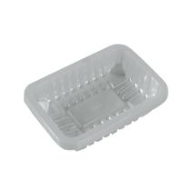Bandeja Plástica Transparente 600ml 20x14x3,5cm - 10 Unidades