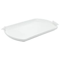 Bandeja Porcelana Birds Branco 31x29x4cm