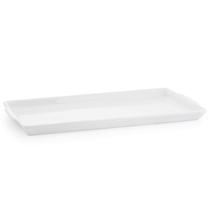 Bandeja porcelana decorativa travessa retangular 19x37 cm