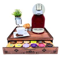 Bandeja Porta Cápsulas 41x40 Dolce Gusto Natural 36 Unidades