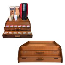 Bandeja Porta Cápsulas Tr3ês Corações MDF Caramelo Design Arredondado Bandeja Porta Cápsulas Tr3ês Corações MDF Caramelo Design Arredondado