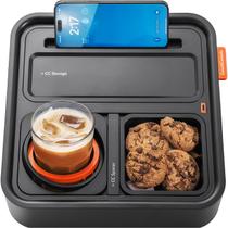 Bandeja porta-copos CouchConsole Original Tray preta/laranja Bandeja porta-copos CouchConsole Original Tray preta/laranja