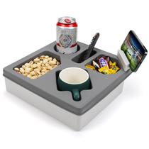 Bandeja porta-copos MEETI Couch cinza de silicone 29 cm Bandeja porta-copos MEETI Couch cinza de silicone 29 cm