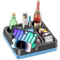 Bandeja porta-copos para sofá CLESOO Portable Blue Organizer