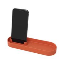 Bandeja Porta Objetos Oval c/ Suporte para Celular Banheiro Escritório