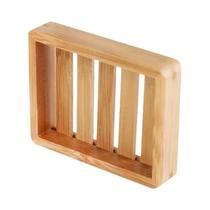 Bandeja Porta-Sabonete de Bambu Natural - Suporte e Organizador para Banheiro