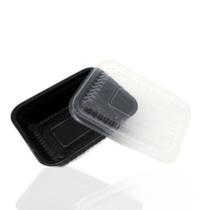 Bandeja PP3 700ml Preta C/200 Starpack