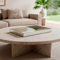 Bandeja pra Servir Espelhada De Mesa Para Banheiro Sala de Jantar Café da Manhã 30x40cm