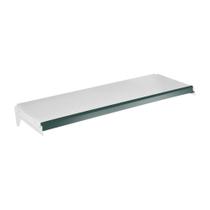 Bandeja Prateleira Com Reforço 30x91 para Gôndolas New Plus com Porta Etiqueta Verde - SA Gôndolas
