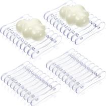 Bandeja protetora de sabão de plástico CHENGU (4 peças) Bandeja protetora de sabão de plástico CHENGU (4 peças)