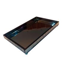 Bandeja Quadrada Decorativa Espelhada Vidro Grande Cozinha Sala Retangular 30x20cm Bandeja Quadrada Decorativa Espelhada Vidro Grande Cozinha Sala Retangular 30x20cm