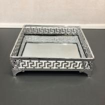 Bandeja quadrada prateada Bandeja quadrada prateada