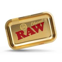 Bandeja RAW Ethereal Pequena para Enrolar Acabamento Dourado 28x18 cm Bandeja RAW Ethereal Pequena para Enrolar Acabamento Dourado 28x18 cm