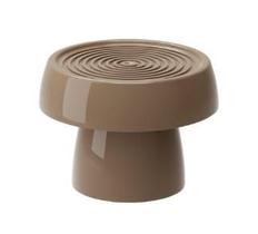 BANDEJA REDONDA ALEGRA 20 CM + PÉ (VASO) 15 CM - NOZ MOSCADA - Produfest