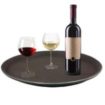 Bandeja Redonda Antiderrapante Garçom Restaurante Bar 40CM