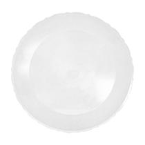 Bandeja Redonda Branca com Borda Rendada - 27cm Bandeja Redonda Branca com Borda Rendada - 27cm
