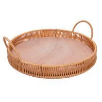 Bandeja Redonda com Alça Kali Lyor 30cm x 4,5cm Plástico Bandeja Redonda com Alça Kali Lyor 30cm x 4,5cm Plástico