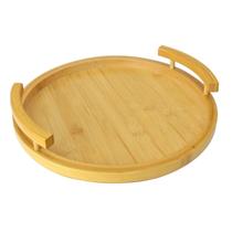 Bandeja redonda em bambu 30cm Bandeja redonda em bambu 30cm
